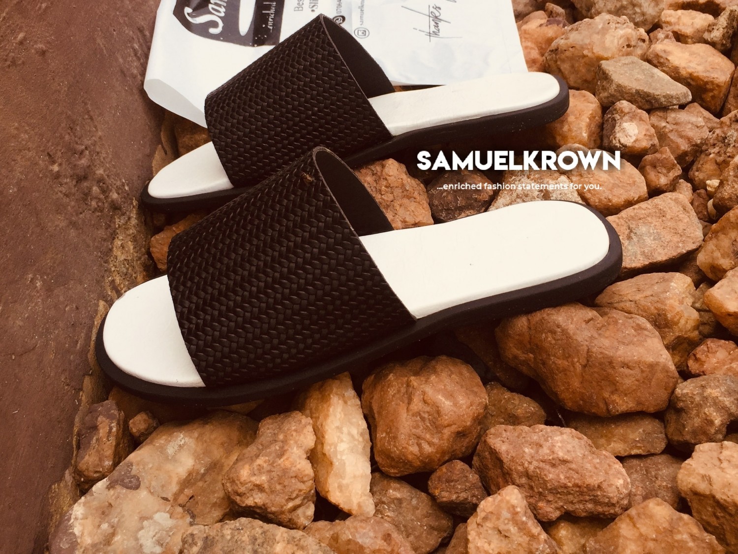 Quality leather slides