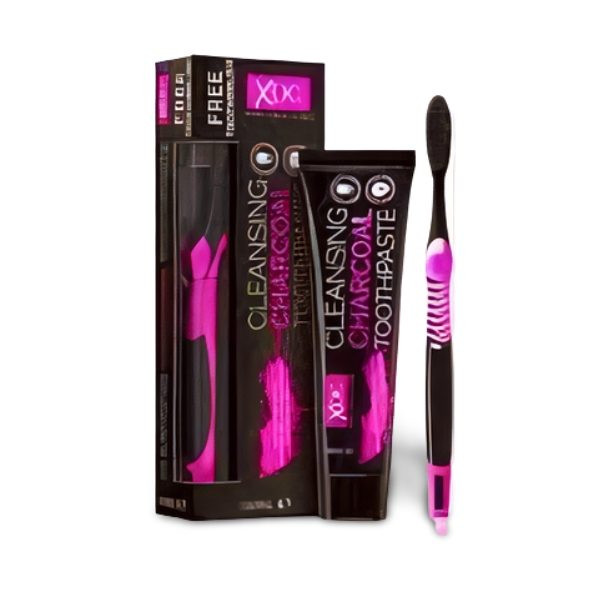 XOC Cleansing Charcoal Toothpaste 100 ml + Toothbrush